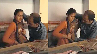 Director indulges in nipple play with teacher in staff room