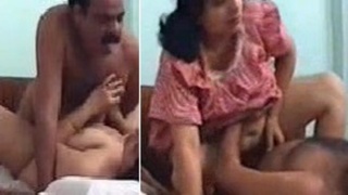 Older man with big boobs gets fucked by his niece