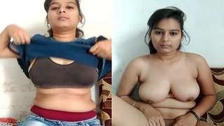Busty Indian girls strip and show their bodies for money
