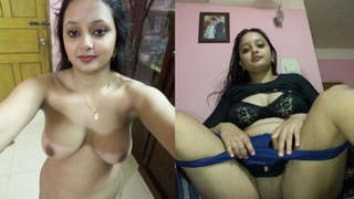 A stunning Indian woman bares it all in a seductive display