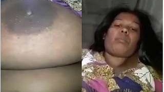 Tamil wife masturbates with her fingers