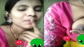 Indian village girl masturbates on video call