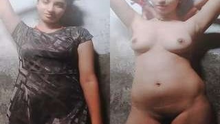Pretty girl from India strips down for cash and flaunts her naked body