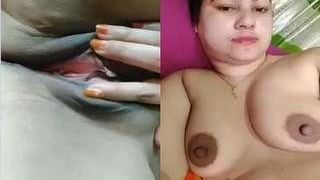 Bangla bhabhi flaunts her big boobs and pussy in a steamy video