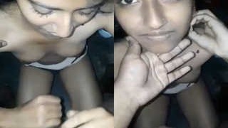 Desi babe gives a sensual blowjob and gets fucked in a tight pussy