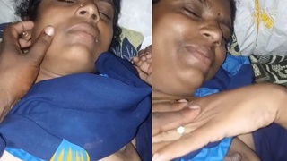 Tamil wife gets her breasts squeezed and stripped naked