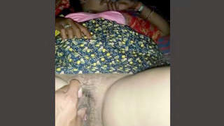 Desi bhabhi's husband cums on her pussy after rough sex