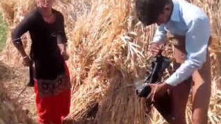 Desi bhabhi gets caught having sex in the village