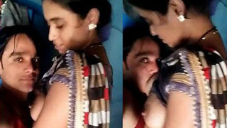 Desi boy starts by kissing XXX tits before recording sex