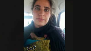 Stunning Kashmiri babe gets a blowjob and has sex in a moving car
