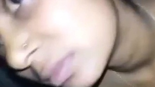 Cute girl gets fucked by black lover in village