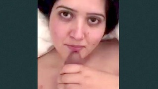 Hot Pakistani babe gets a mouthful of cum