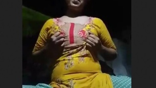 Bhabi's frustration and satisfaction in village videos