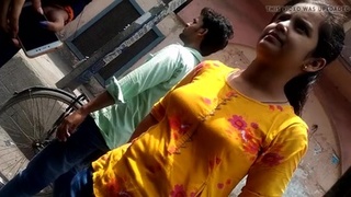Innocent Tamil girl with small boobs gets naughty
