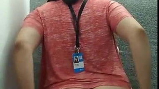 Teen Indian reporter indulges in pornographic activities in office restroom