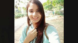 Cute Indian girl's first time in front of the camera