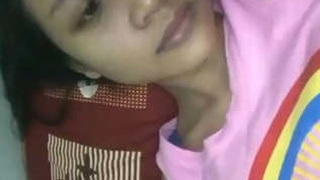 Busty Sri Lankan girl flaunts her assets in a solo video