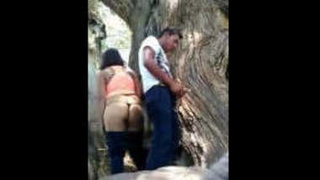 Hidden park sex with desi couple