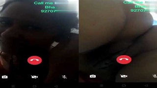 Marathi wife records herself masturbating on video call