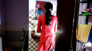 Watch a stunning Indian girl in action in this Hindi video