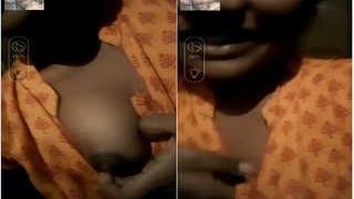 Indian girl flaunts her breasts on social media