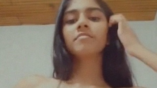 Indian girl flaunts her enhanced breasts in selfies