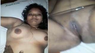 Tamil wife's big tits and pussy fondled by husband in steamy video