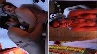 Desi couple enjoys steamy sex in bedroom