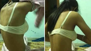 Desi Indian girl gets seduced by a client in the massage parlor