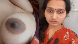 Exclusive video of a hot Indian bhabhi flaunting her assets