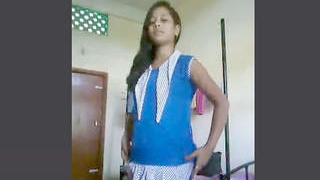 Indian teen strips and teases for the camera