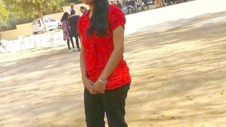 Surbhi's tit show and blowjob in desi style