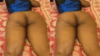 Indian wife's big butt on display in homemade video