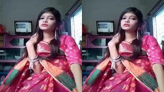 Amateur Indian girl stripping down to her lingerie