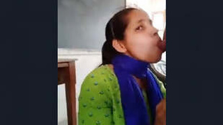 Cute Indian babe gives a blowjob and gets fucked by her teacher in part 3