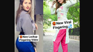 Famous girl Kaccha Badaam's leaked video of fingering herself