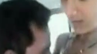 Experienced couple having sex in the vehicle
