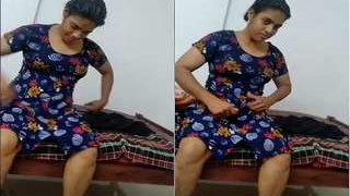 Desi wife's nude video recording with husband Part 1