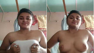 Exclusive video of Indian college student baring her boobs