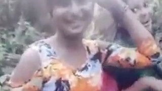 Two hot Desi girls share a passionate kiss for TikTok fame