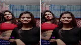 Two naked girls show off their tango skills in part 2 of the video