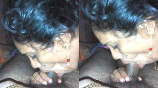 MILF from Delhi gives a sensual blowjob with lollipop technique