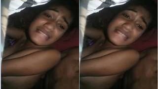 Girl gets her ass pounded hard by guy