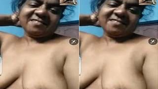 Mature Tamil wife strips down and flaunts her naked body
