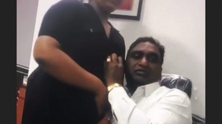 Boss and secretary indulge in steamy office tryst