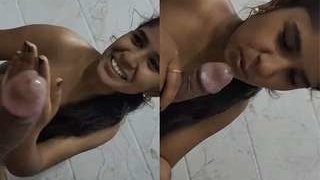 Part 3 of Indian girl giving a blowjob