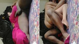 Desi couple indulges in passionate sex and foreplay