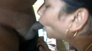 Mature bhabhi gives a blowjob to her stepson