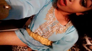 Horny college student gets naughty and shows off her body