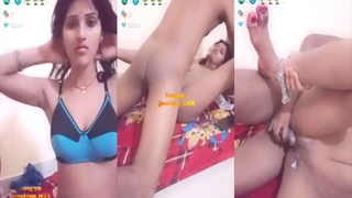 Adorable Indian couple indulges in live sex on camera